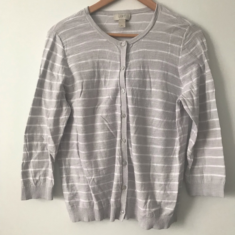 💥💥 BOGO💥💥LOFT Slub Cardigan with 3/4 sleeve